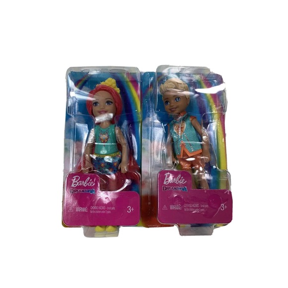 Barbie Dreamtopia Sprite Dolls Chelsea Boy and Girl - Lot of 2 - Picture 1 of 4